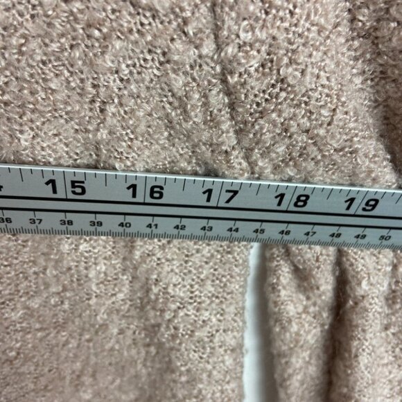 Umgee Chunky Knit Tunic Sweater Tan Beige Size Large High Neck Cozy Soft Long L - Picture 10 of 15